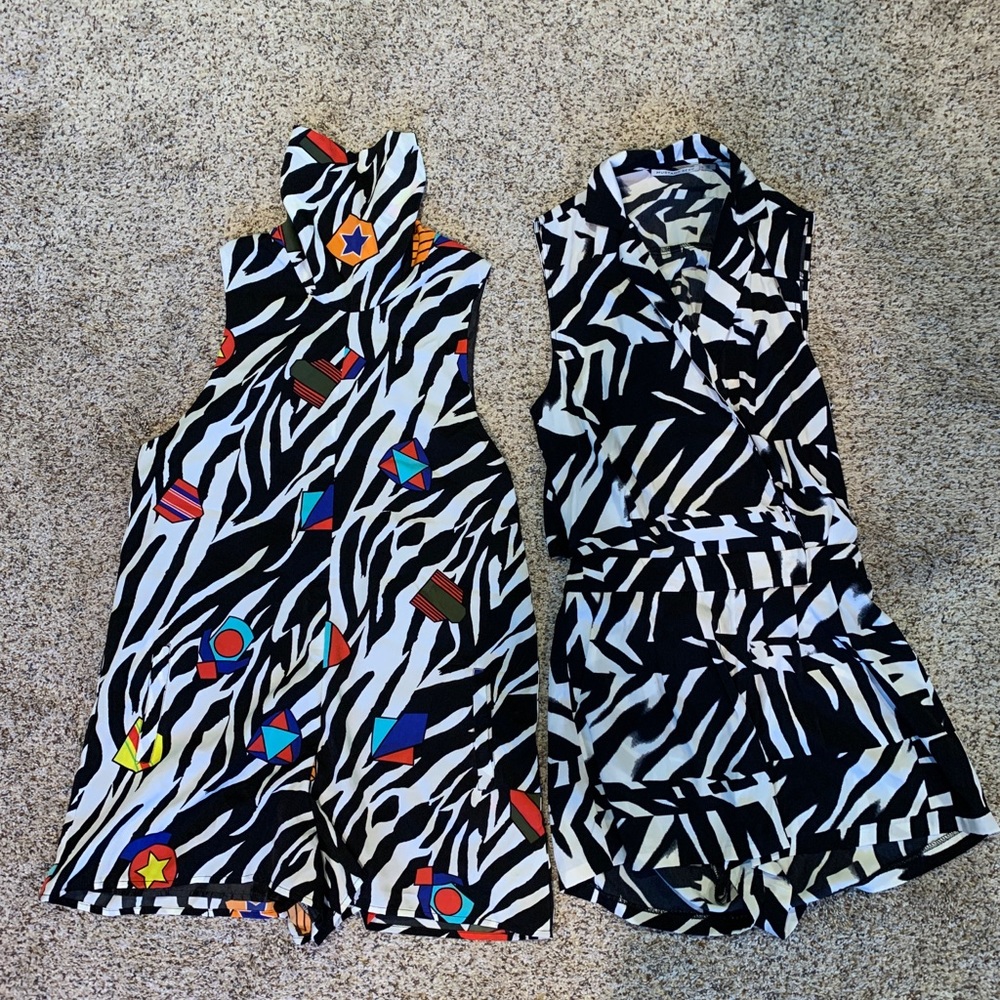 Mustard Seed fun printed 2 rompers